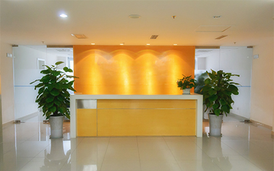 front desk area of an office