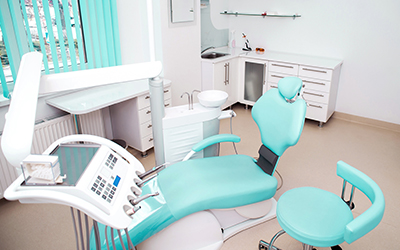 Dental chair with tools