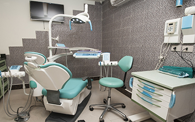Equipment in a dental office